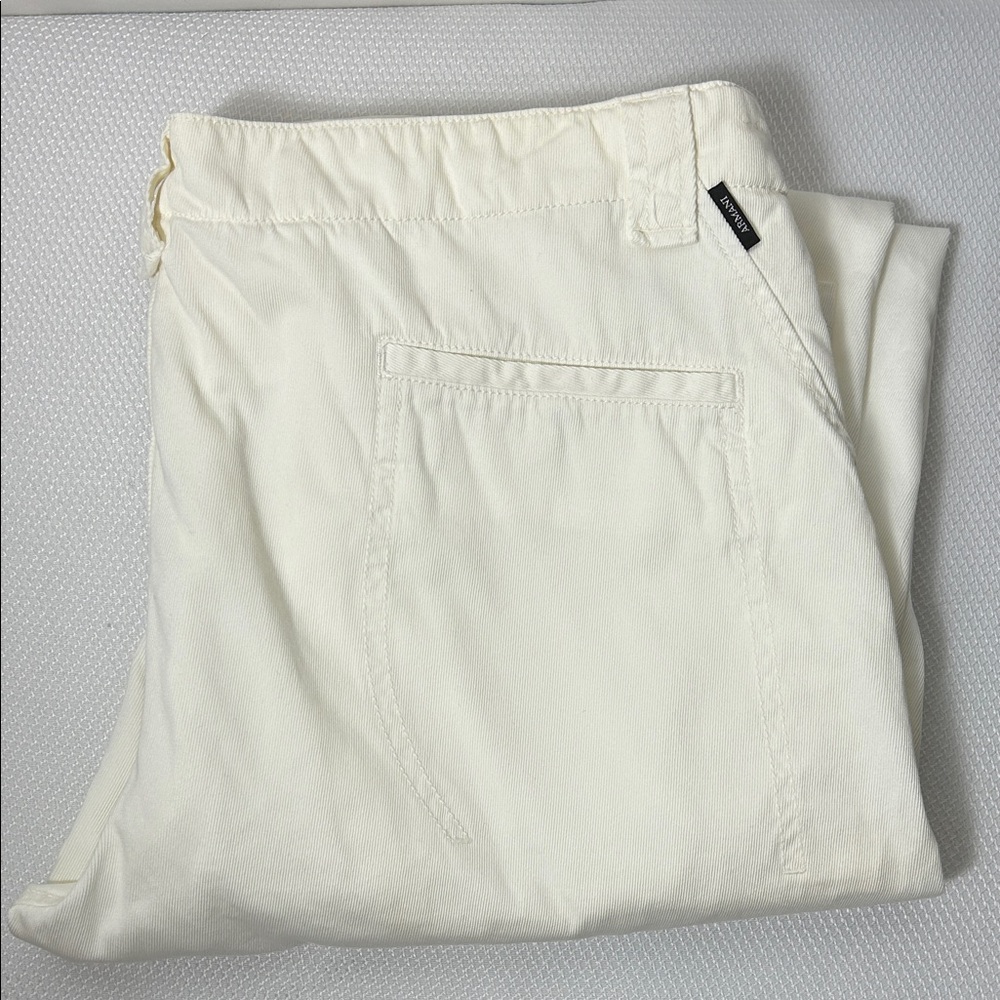 Armani Collezioni Men’s Size 38 Cream Color Lightweight Corduroy Trousers Pants